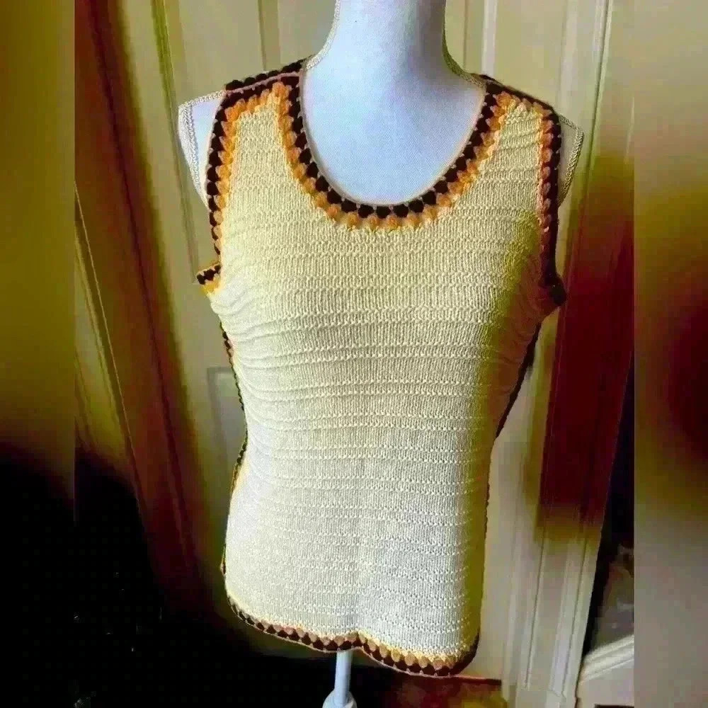 Boston Proper ladies crochet top. NWOT. Medium. Excellent condition. Cream - Picture 4 of 14